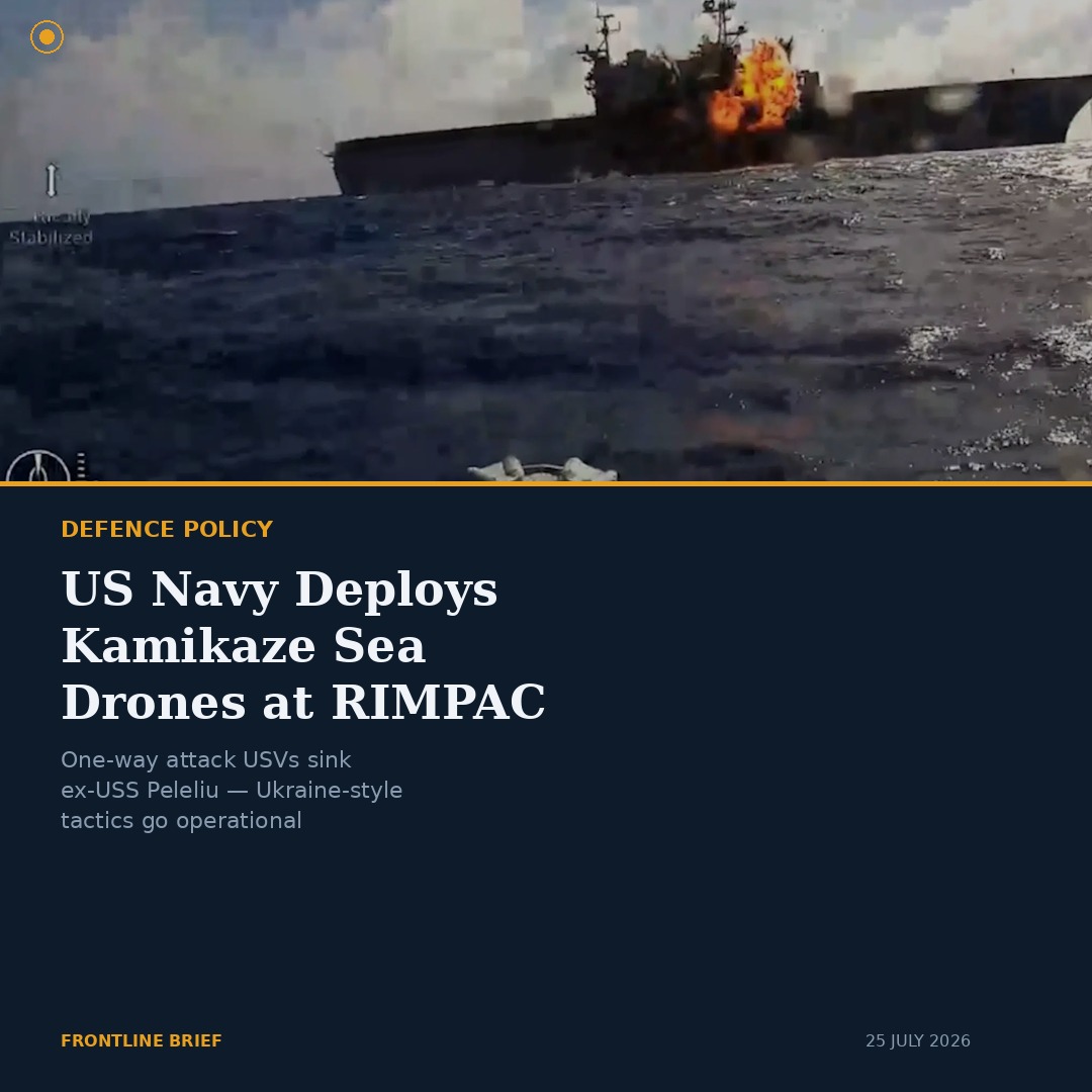 USV kamikaze drone attacks USS Peleliu