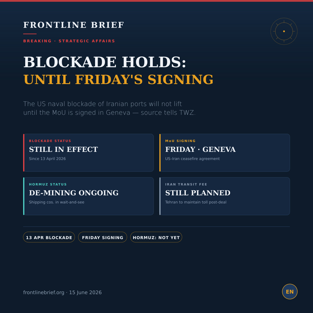 Blockade Holds — English