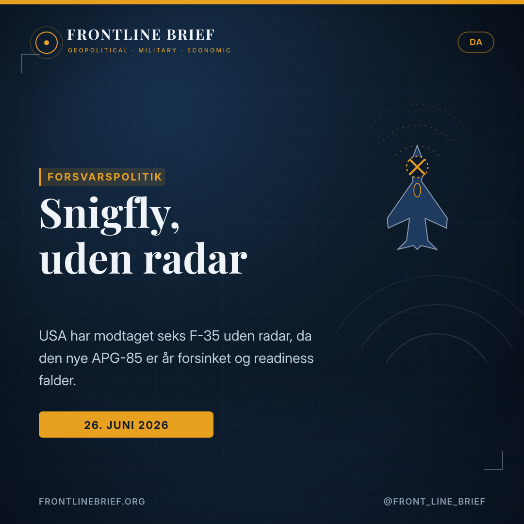 Stealth jets, no radar — Dansk