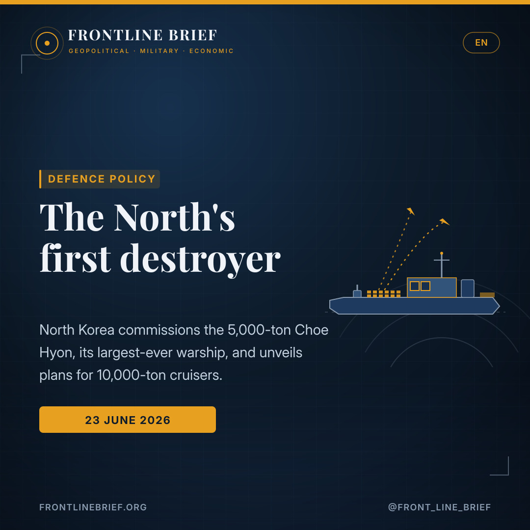 The North's first destroyer — English