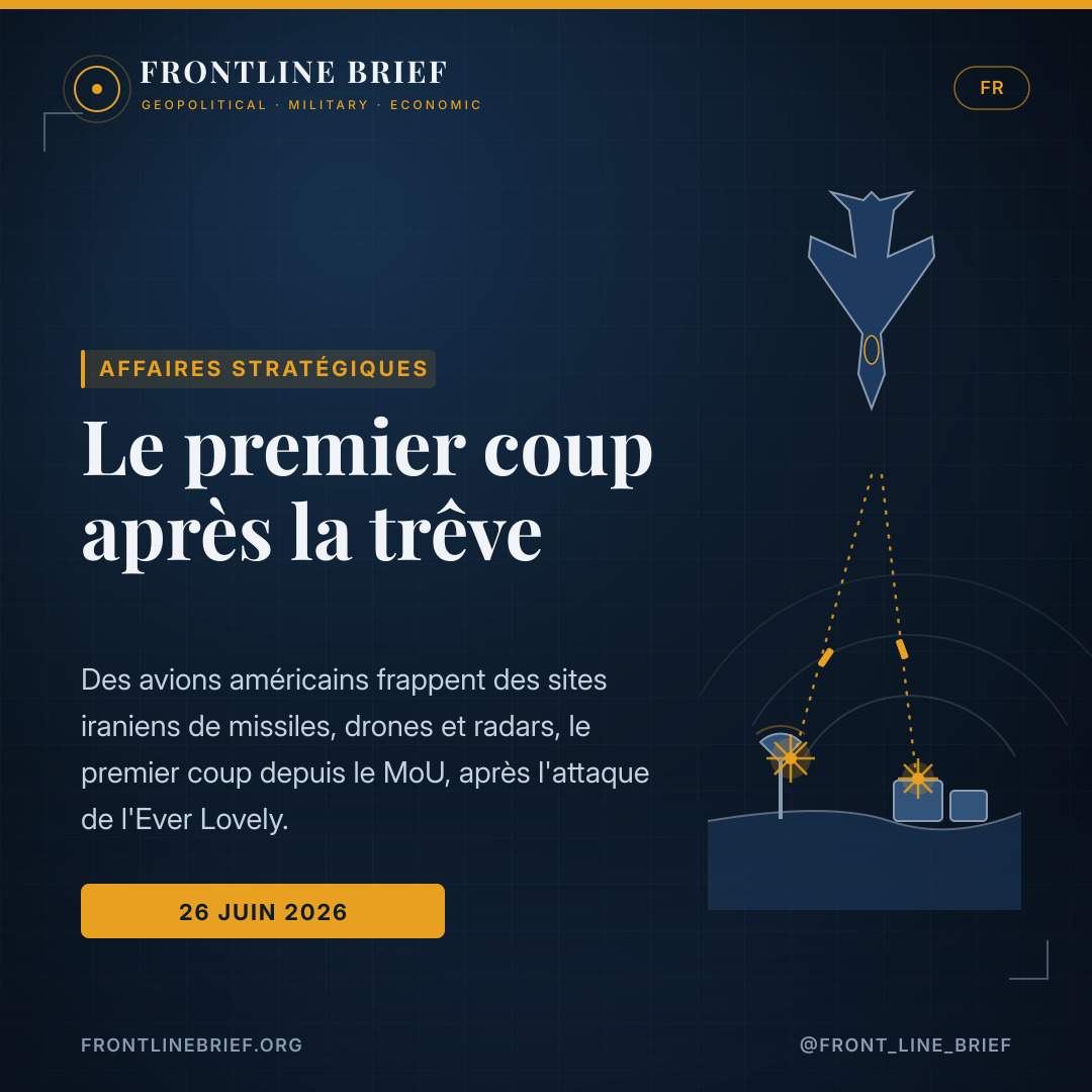 The first shot after the truce — Français