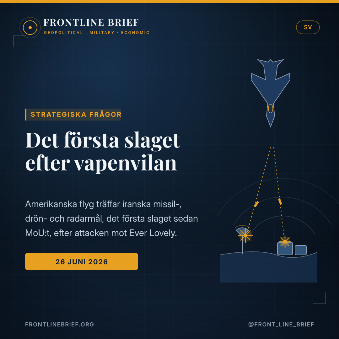 The first shot after the truce — Svenska